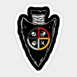 ARROWHEAD 6 (MEDICINE WHEEL) Sticker